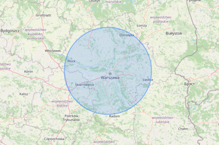 mapa działalności